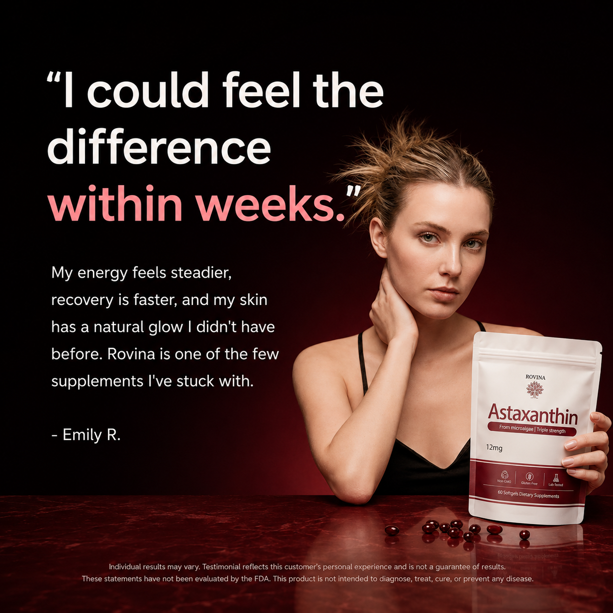 Rovina Astaxanthin - Natures Most Popular Antioxidant