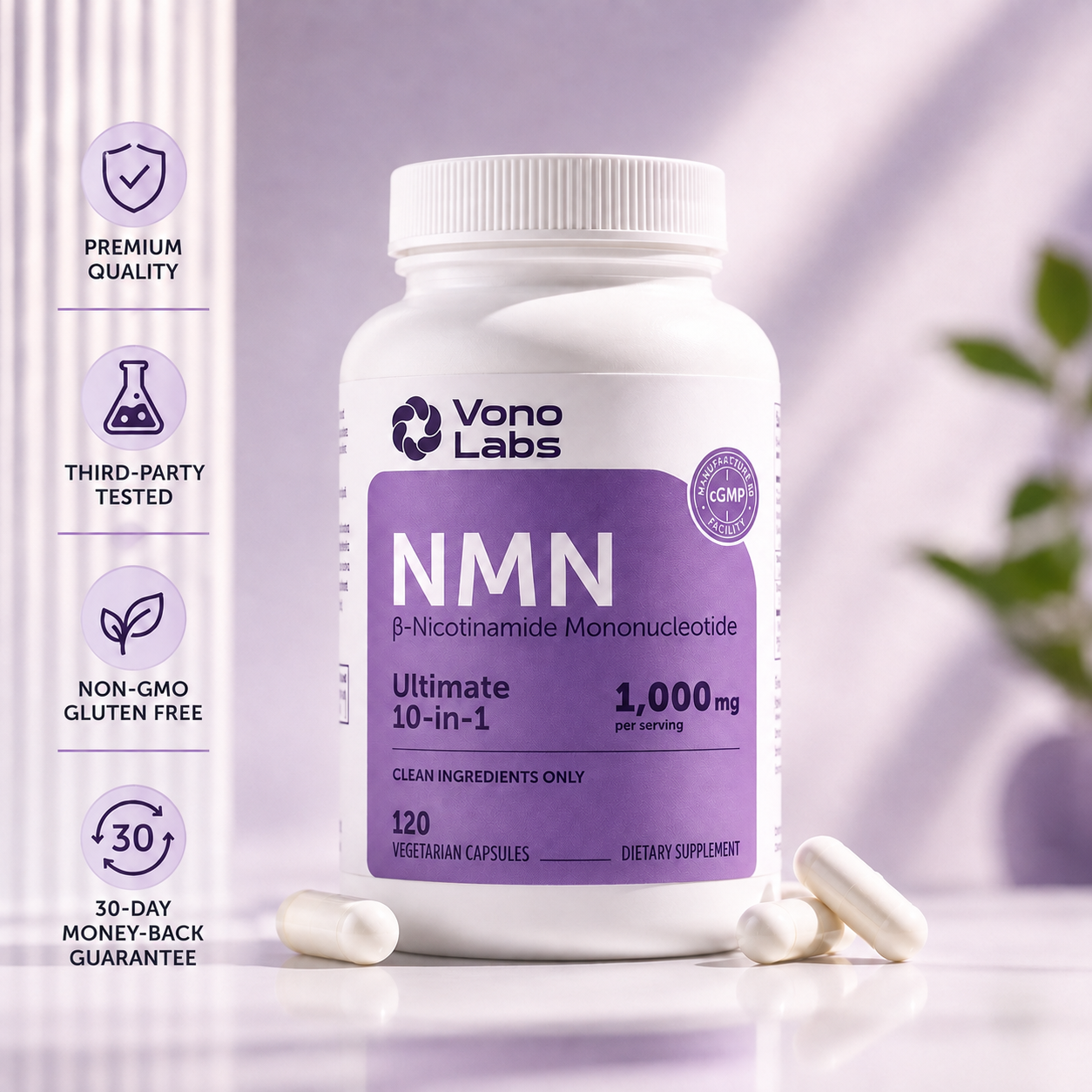 NMN 10-1 Complex 1,000mg Per Serving
