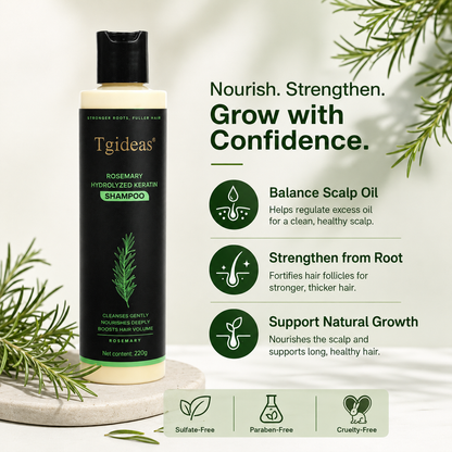 Tgideas® Rosemary Shampoo | Hair Growth & Anti-Dandruff Scalp Treatment